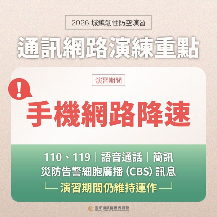 城鎮韌性（防空）演習文宣品